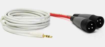 3.5MM TRS PLUG TO ONE PAIR XLRM, 2m